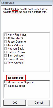 Sharing A Criteria Sharing A Criteria