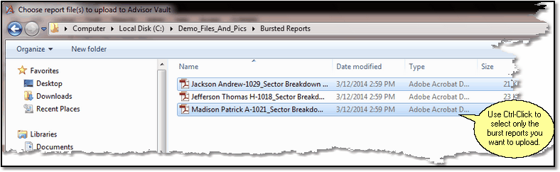 Select only the files you have reviewed and want to send Select only the files you have reviewed and want to send