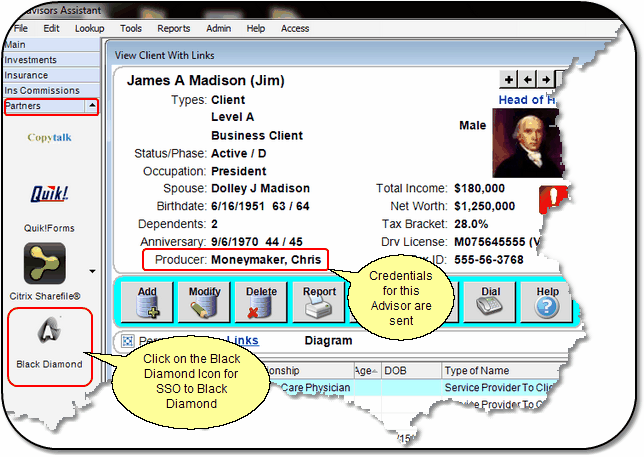 Click On Partners, then the Black Diamond Logo
