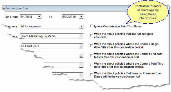 Setting Which Warnings You Will Receive After Calculating Setting Which Warnings You Will Receive After Calculating