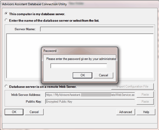 For security reasons, the web address has been blanked out above.