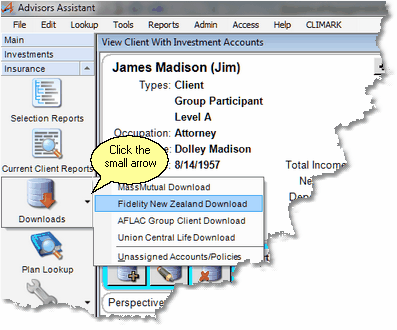 Choose Fidelity From The Menu Choose Fidelity From The Menu