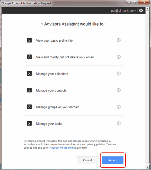 Screen 16: Click on Accept! Screen 16: Click on Accept!