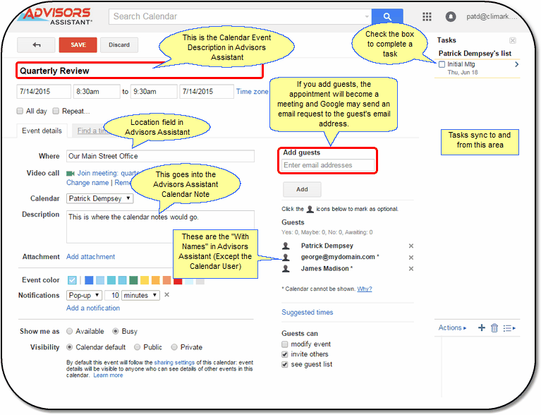 The Google Appointment Screen as of July 2015 The Google Appointment Screen as of July 2015