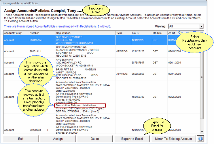 Assign AccountsPolicies