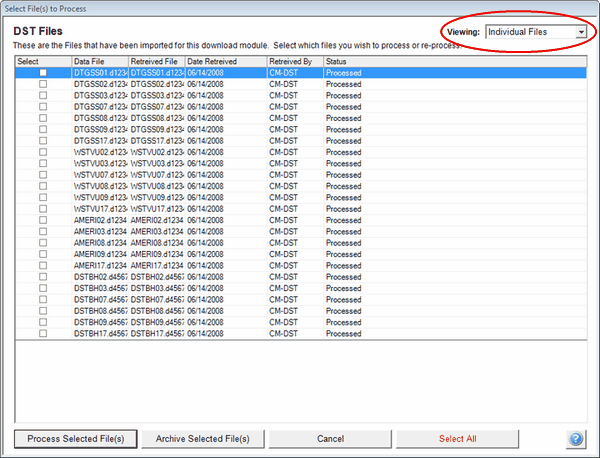Viewing Individual Files Viewing Individual Files