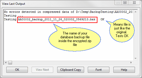 Test Results Using Winzip Test Results Using Winzip