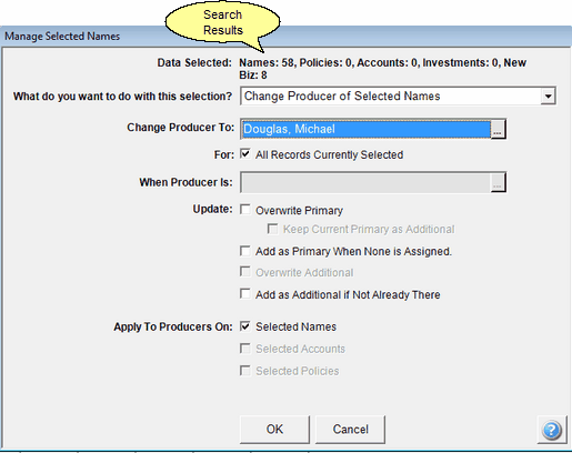 Selection Based On Names Without Investments Or Insurance