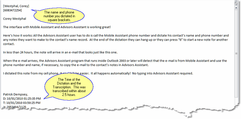 Dication As It Will Appear In Outlook Dication As It Will Appear In Outlook