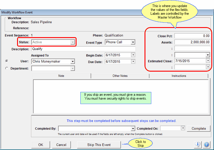 Completing A Workflow Event