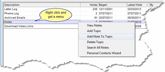 Right Click to get a menu. Right Click to get a menu.