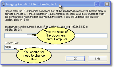 Configuring The Station To Talk To The Server