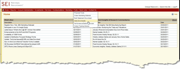 Click on Tools And Data Downloads
