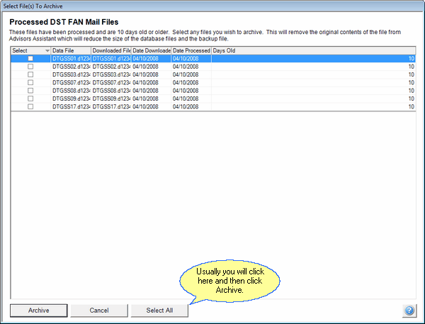 SelectFilesToArchive