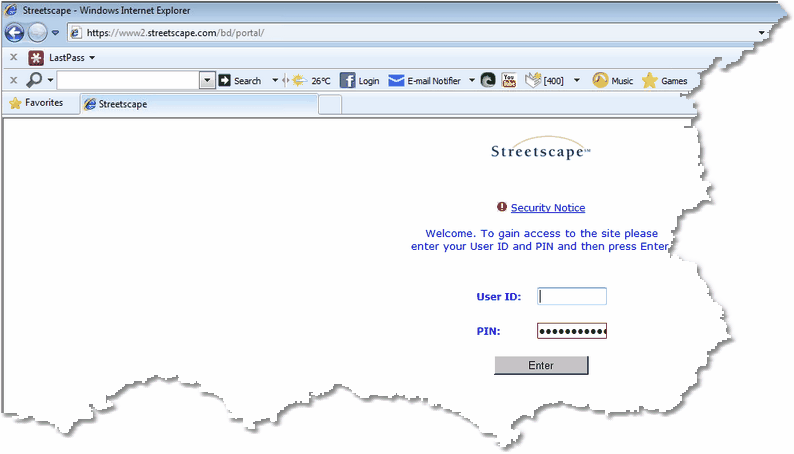 Streetscape Web Portal Streetscape Web Portal