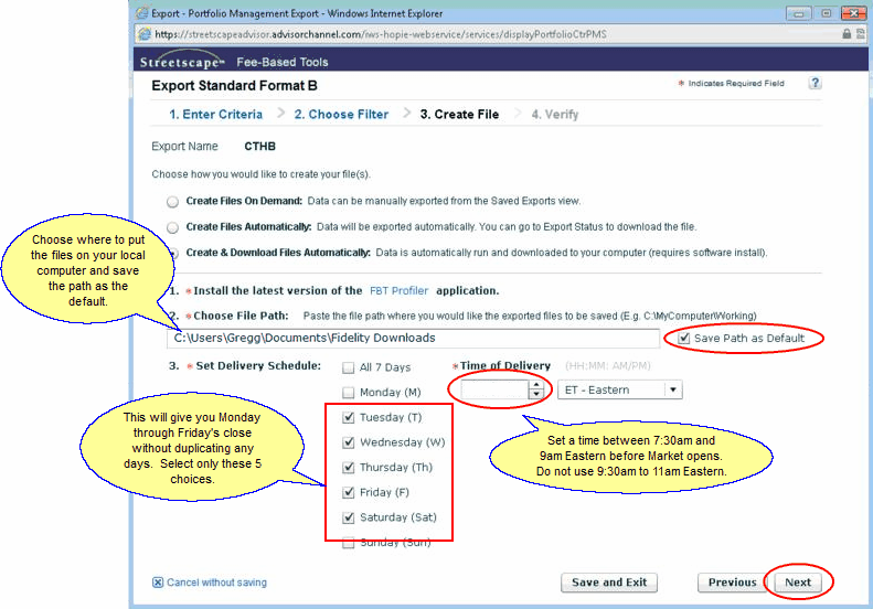 The bottom of the screen appears when you choose the third radio button The bottom of the screen appears when you choose the third radio button