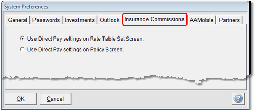 System Preferences Insurance Commissions System Preferences Insurance Commissions
