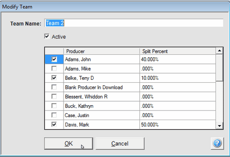 Check off the members you want to be on the team. Check off the members you want to be on the team.