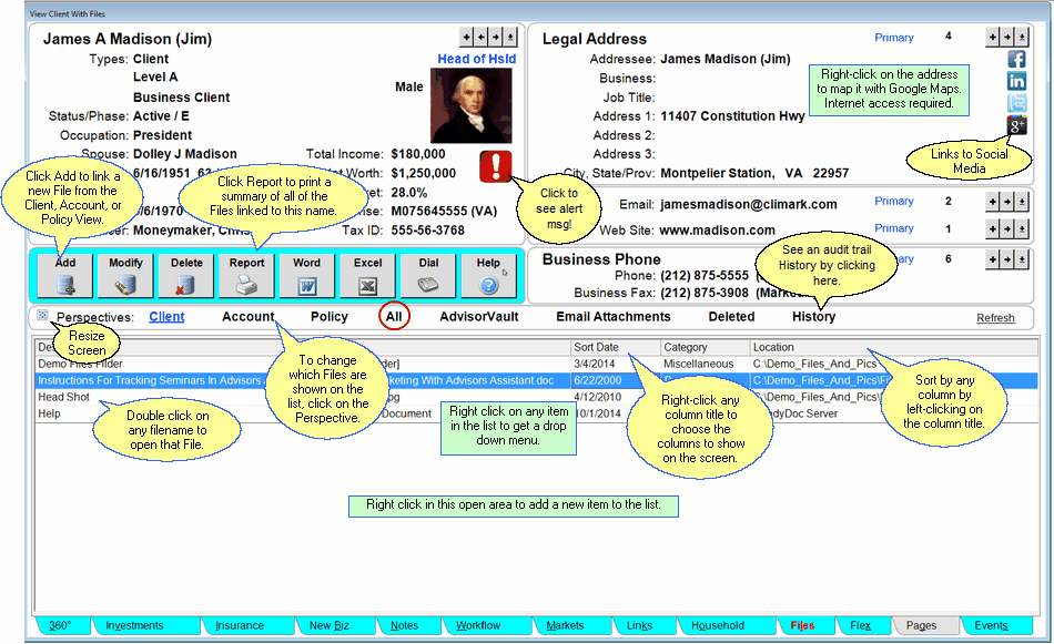 View Client With Files - All Perspective View Client With Files - All Perspective