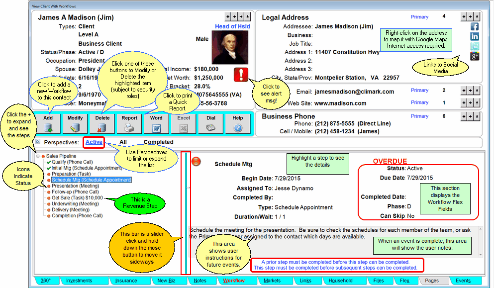 View Client With Workflows View Client With Workflows
