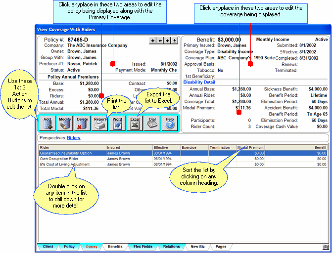 View Coverage With Riders View Coverage With Riders